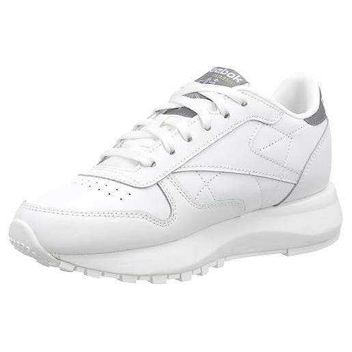 Reebok classic leather sp, sneaker donna, ftwwht/ftwwht/purgry, 37.5 eu
