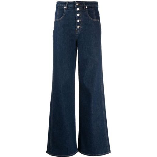 Woolrich jeans a gamba ampia - blu