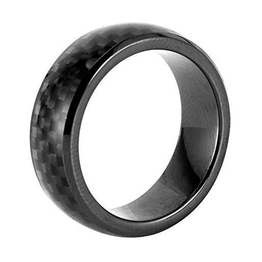 Tbest misura dell'anello 13, anello tesla key, tesla ring key model y men, tesla key ring model s in fibra di carbonio per auto smart finger portachiavi con scatola adatta per tesla (12)