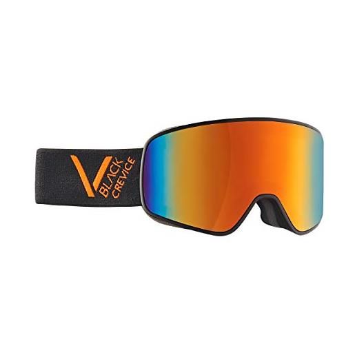 Black Crevice occhiali da sci - schladming - doppio parabrezza, rivestimento anti-appannamento, protezione uv400 (nero/arancione, l (circonferenza testa 58-61 cm)). . 