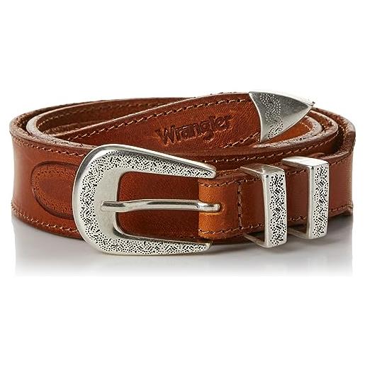 Wrangler western belt cintura, cognac, 80 da donna