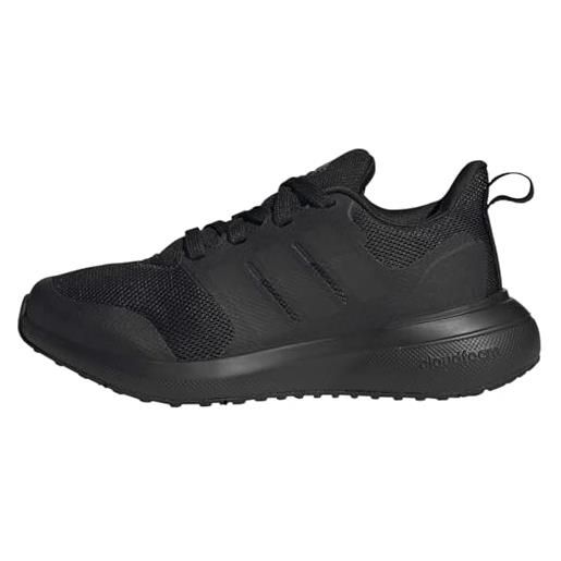 adidas fortarun 2.0 cloudfoam lace, sneakers unisex - bambini e ragazzi, core black core black carbon, 36 2/3 eu