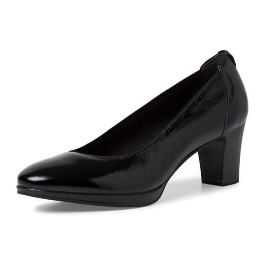 Tamaris donna 1-22446-41, scarpe décolleté, black patent, 38 eu