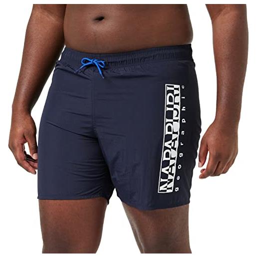 NAPAPIJRI - shorts mare uomo con logo a contrasto - taglia m