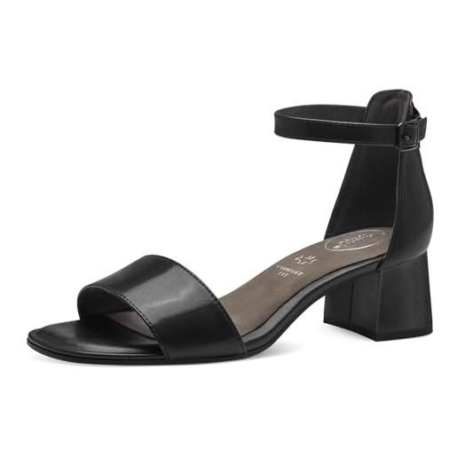 Tamaris 8-88304-42, sandali con tacco da donna, nero nappa, 42 eu