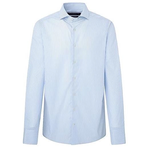 Hackett London due tonalità a righe sottili camicia, bianco (bianco/blu), 40 uomo