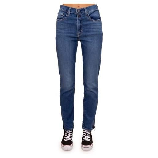 Levi's 724 button shank, jeans, donna, all zipped up, 30w / 30l