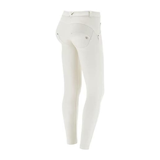 FREDDY - pantaloni push up wr. Up® 7/8 superskinny tessuto navetta ecologico, bianco, small