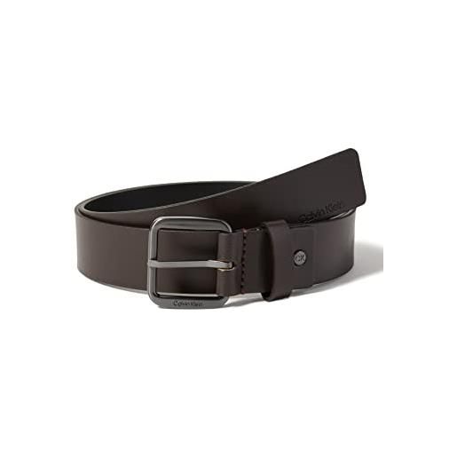 Calvin Klein cintura uomo ck concise 3.5 cm cintura in pelle, nero (ck black), 100 cm