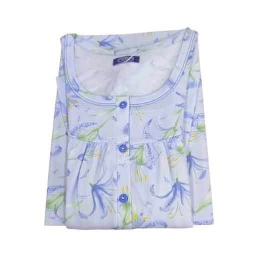 Linclalor alambra camicia da notte donna mezza manica taglie forti, calibrate, nuova collezione primavera estate cotone (50, colore 3)