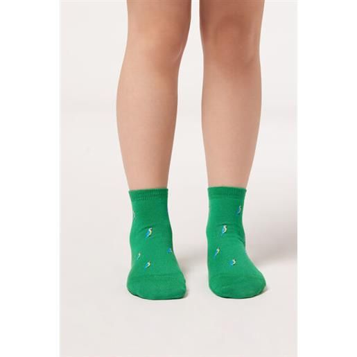Calzedonia calze corte in fantasia animali da bambini verde