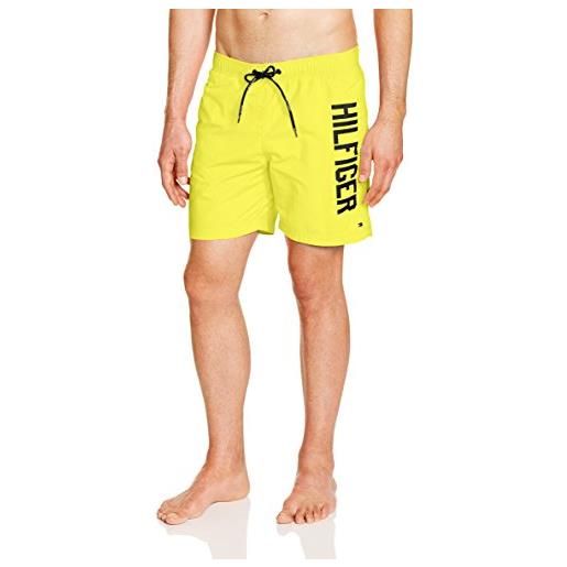 Tommy Hilfiger logo short pantaloncini, blazing yellow-pt 785, lg uomo