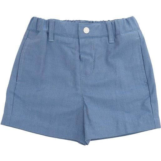 Moncler Baby shorts azzurri a righe