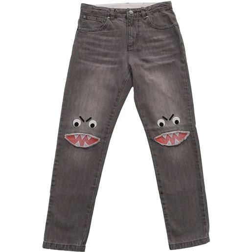Stella Mc Cartney jeans neri con disegno