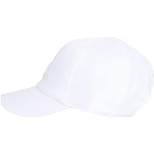 Moncler Baby berretto bianco con logo