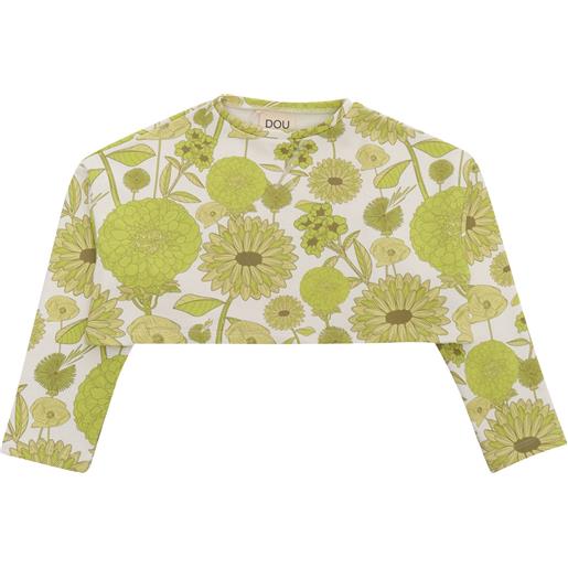 Dou-Uod maglia crop con fiori