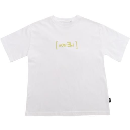 ASPESI t-shirt bianca con stampa