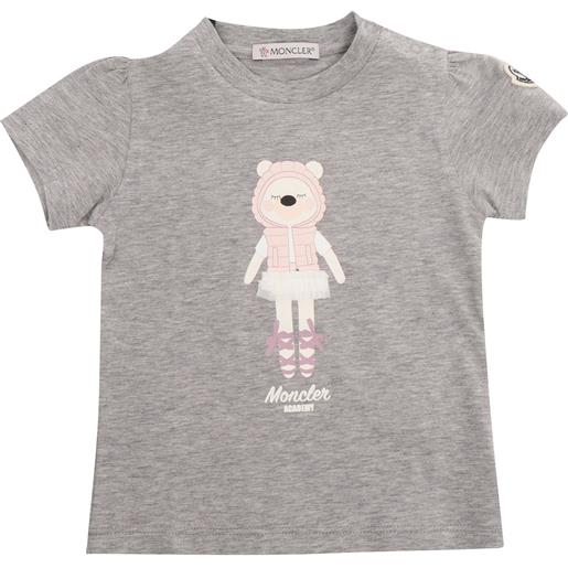 Moncler Baby t-shirt grigia con stampa