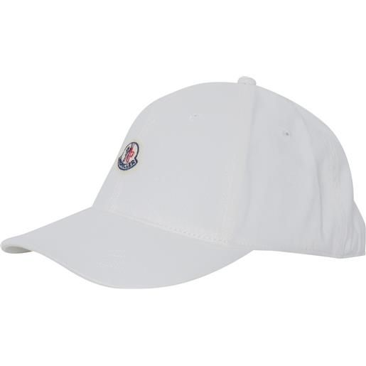Moncler Enfant berretto bianco con logo