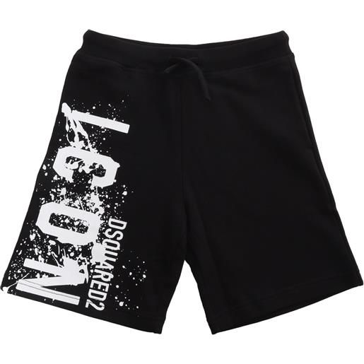 D-Squared2 shorts neri con stampa
