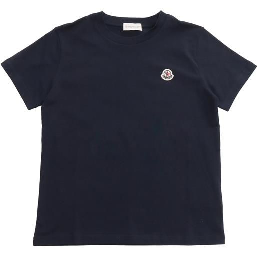 Moncler Enfant t-shirt blu con logo