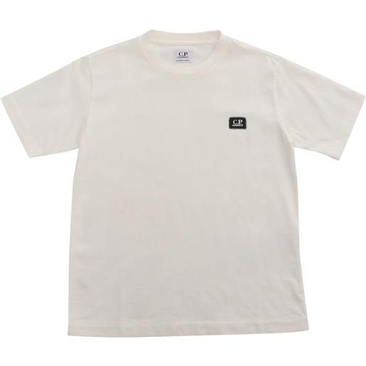 CP COMPANY KIDS t-shirt bianca con logo