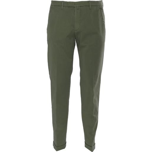 Briglia pantaloni verde militare eleganti