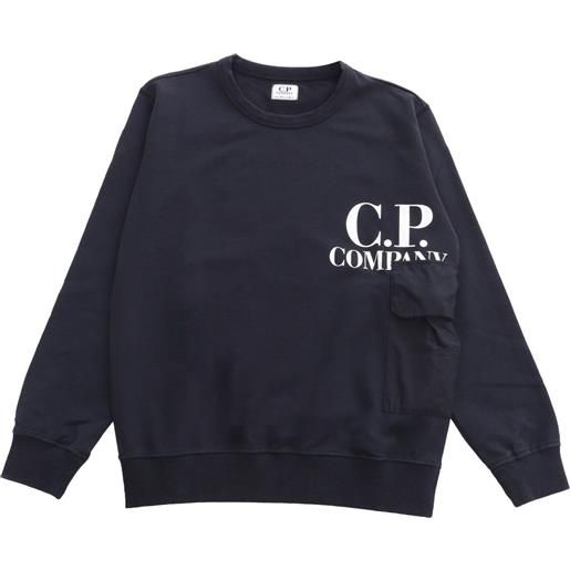 CP COMPANY KIDS felpa nera con logo
