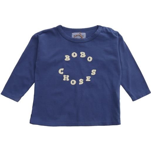 Bobo Choses maglia blu con stampa
