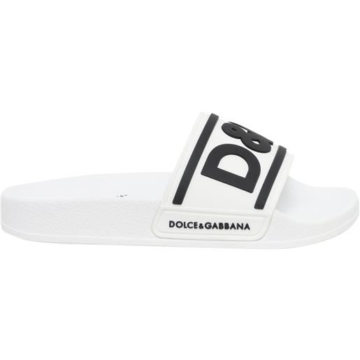 Dolce & Gabbana Junior slippers bianche d&g