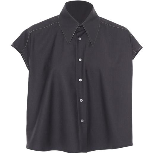 FABIANA FILIPPI camicia nera cropped