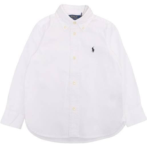 POLO RALPH LAUREN camicia bianca con logo