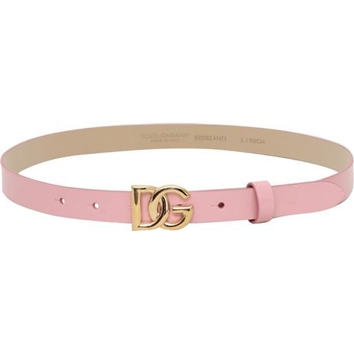 Dolce & Gabbana Junior cintura rosa in pelle