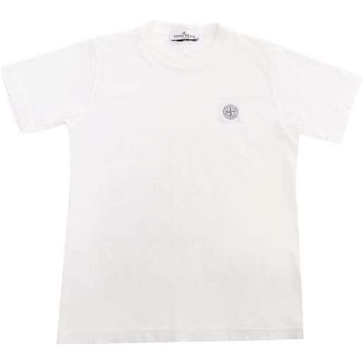 Stone Island t-shirt bianca con logo