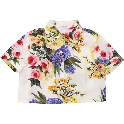 Dolce & Gabbana Junior camicia cropped floreale