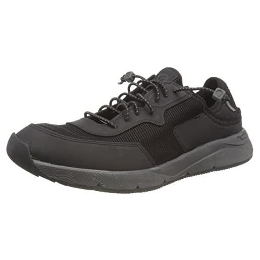 Clarks davis low, scarpe da ginnastica da uomo, nero (black combi), 42.5 eu