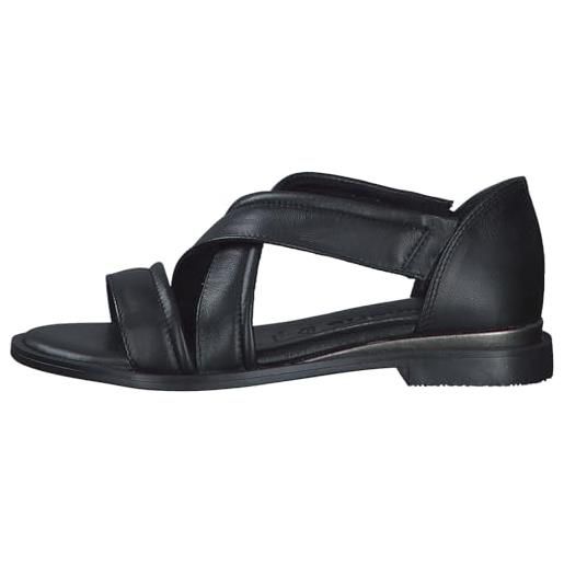 Tamaris donna 1-28112-42, sandali con tacco, nero in pelle, 36 eu