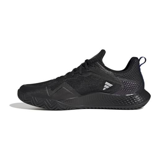 Adidas defiant speed m, sneaker uomo, core black/blue dawn/lucid fuchsia, 40 eu