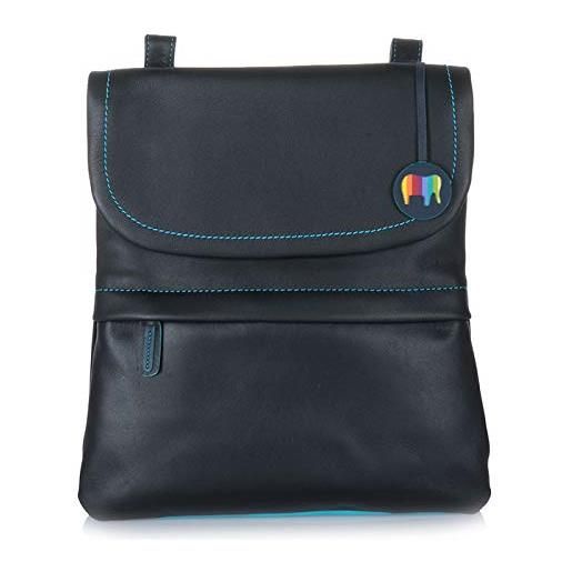 mywalit medium backpack/messenger bag, borsa con manico lungo unisex-adulto, ritmo nero
