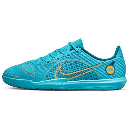 Nike vapor 14 academy ic, scarpe da calcio, chlorine blue/laser orange-mar, 33.5 eu