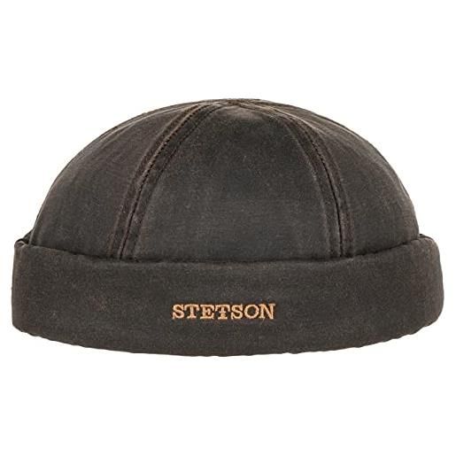 Stetson vangordon co/pe docker berretto - marrone/6 - m, marrone, 56/57