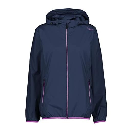 CMP giacca impermeabile da donna rain fix hood jacket, colore: blu, taglia: 40, articolo: m926 blu, -m926 blu, 46