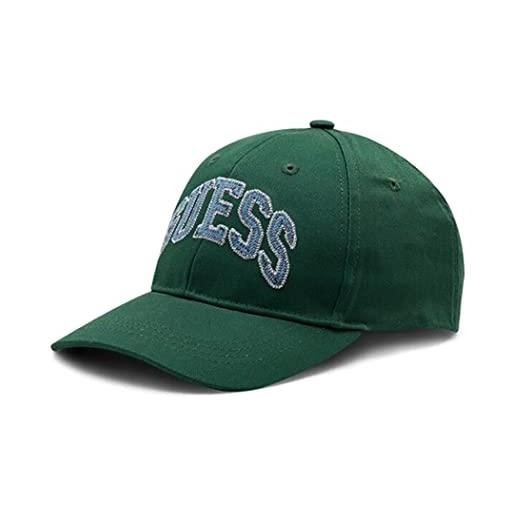 GUESS cappello berretto visiera hat uomo tela cotone logo frontale m3rz01wf8v0 taglia unica colore principale verde