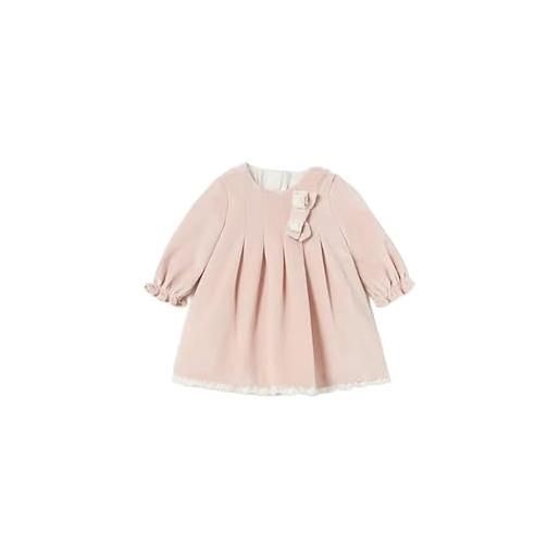 Mayoral abito vestito abiti neonata 2854 10 rosa velluto originale ai 2024 taglia 4/6 mesi colore rosa