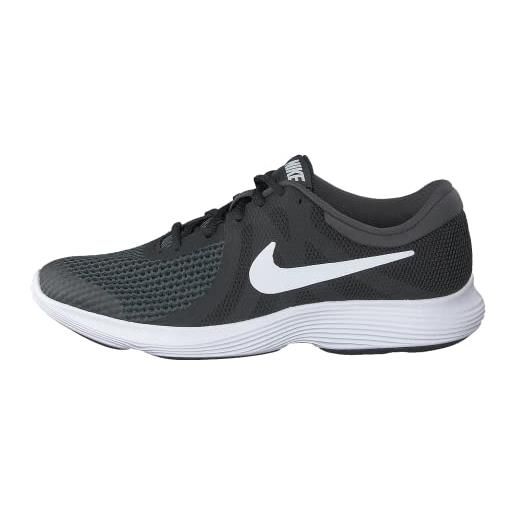 Nike nike revolution 4 (gs), walking shoe bambino, nero (black white anthracite), 36.5 eu