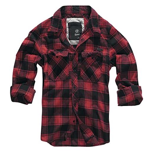 Brandit Brandit checkshirt, camicia uomo, rosso (red/black), xl