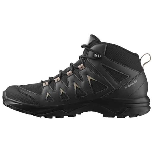 SALOMON x braze mid gore-tex, scarpe da arrampicata alta uomo, nero (black phantom vintage khaki), 46 eu
