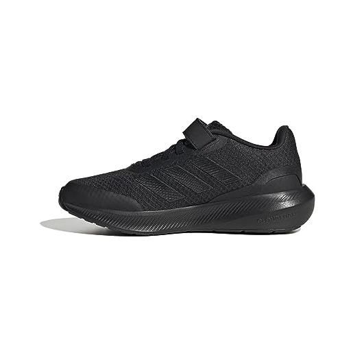 adidas runfalcon 3.0 elastic lace top strap, sneakers unisex - bambini e ragazzi, core black ftwr white core black, 30 eu
