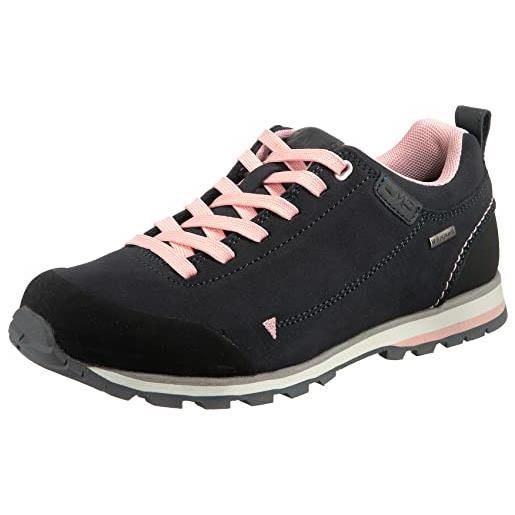 CMP elettra low wmn hiking shoe wp, scarpe da trekking donna, antracite-pastel pink, 42 eu