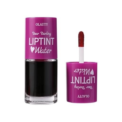 TITIMORE uva lip tint stain set water lip gloss liquido rossetto idratante mini liquid glaze impermeabile, lunga durata, non appiccicoso (#5)